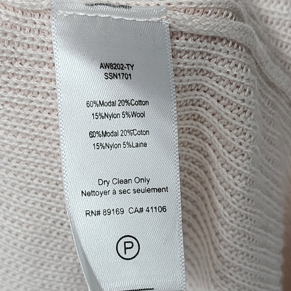 Nwt! ATM Anthony Thomas Melillo Hi-Low sweater in Blush Pink - Large - Picture 10 of 10